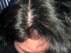 Latina Amateur Gives Sloppy Blowjob To Monster Cock