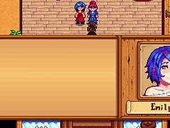 I played Xtardew Valley with Sandy and Emily in Spanish version of Stardew Valley
