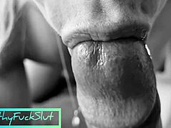 The black performer stretches balls while getting BLOWJOB, then RIDES in REVERSE COWGIRL POV