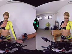 Horny biker wants shaved blonde blowjob?