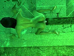 Holly plays with dildo in Fallout 4