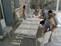 Melissa Ria dives into hardcore anal action with her natural tits and milf charm