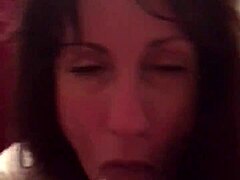 mature woman sucks small black cock eagerly