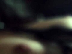 cyncyncyn, aka thefriendzone, undergoes light bondage teasing with her small tits bound.