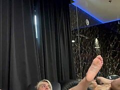 Tattooed Babe Squirts In Hotel Room