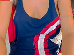 Rosa indulges in provocative pussy licking and masturbation