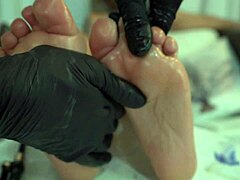 the master class of cipriani with sexy latina hanna jhones foot fetish