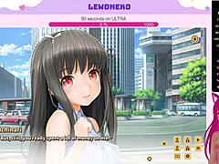 vtuber lewdneko plays love cubed part 3: cute anime hentai with big tits and dating
