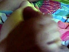 Wife Strokes Cock With Multiple Squirts During Masturbation