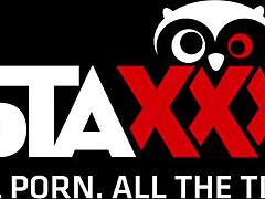 brunette teen 18+ seducing her man in sexiest black lingerie, blowing him wildly