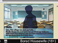 Bored housewife explores interactive activities