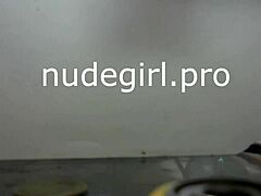 Girl masturbating on cam, solo session with blowjob