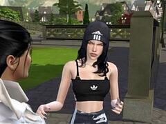 lazos peligrosos ep 5 in spanish - european sims 4 xxx serie with 3d cartoon hentai anime