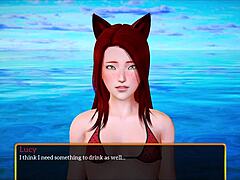 My new family plays a game together