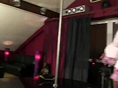 at the masked ball, agnese and teens 18+ suck monster cocks in group orgy blowjob