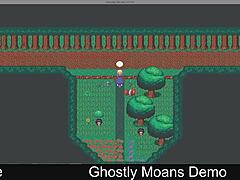 Ethereal ghostly moans echo in hentai scenes