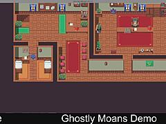 Ethereal ghostly moans echo in hentai scenes