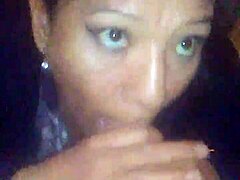 Look into my eyes while I suck your cock and swallow the cumshot