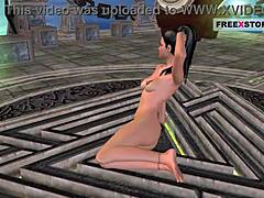 in this 3d cartoon, an indian teen 18+ girl explores various sexy positions with her partner
