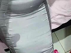 what's under that satin silver skirt from skirtshouse?