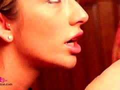 Watch the brunette fucking to the top with big tits blowjob