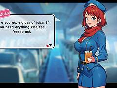 Why Not Start Honeysun Gameplay with Redhead Flight Attendant Cosplay Action