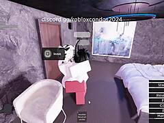 playing roblox and interacting with random girls