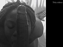 straight mouth action with ebony deepthroat pov