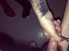 i saw this tattooed chick sucking a stranger in the booth, so hot!