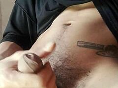 Gay solo massage leads to orgasm in POV