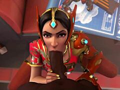 Symmetra Redux Explores The Perv Garden In Anime Hentai