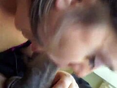 Horny Milf Deepthroats Big Black Dick