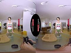 Pizza Babe Monika Licks Pussy.