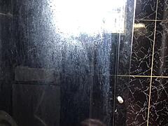 Young Guy Fucks Friend's Aunt in Bathroom with Blowjob and Tits