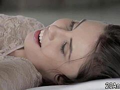 lingerie hottie gets analized with monster cock