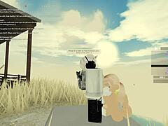 new zealand girl gets anal fucked in roblox style with ass shaking