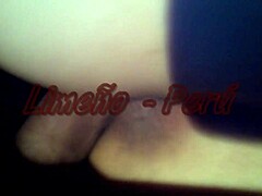 Peruvian busty woman from Huanuco in casual limeño setting.