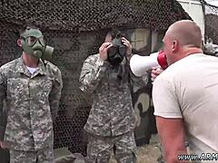 exploring gay bear suit sex for the first time at glory hole