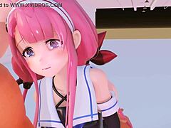 this 3d porn has intense pussy torture leading to creampie 😈