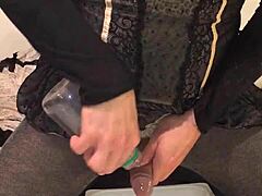 An old, dirty, drunk man experiences golden piss in this story.