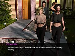 blonde lady masturbates her wet pussy in kitchen. she reaches orgasm with natural tits shaking.