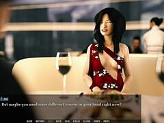 Detailed Footjob Scene in Restaurant from Sex 13-15 in Tales from the Unending Void 15