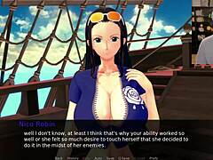 Shh, don't tell anyone about this uncensored One Piece Ero Ero no Mi episode with big tits and cumshots.