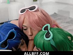 Mighty powers smashers bring justice with sexy foursome