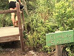 pussy play in park with kelley cabbana