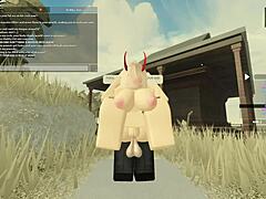 77 roblox porn with big ass blonde in missionary and doggystyle wet sex.