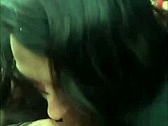 Outdoor blowjob and deepthroat on the road