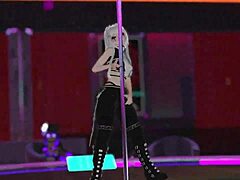 Vrchat Pole Dancing: Virtual Reality Dance Performance!