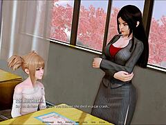 In harem hotel episode 57, anime characters have fun adventures