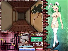 Exploring the dungeons in anime adventure